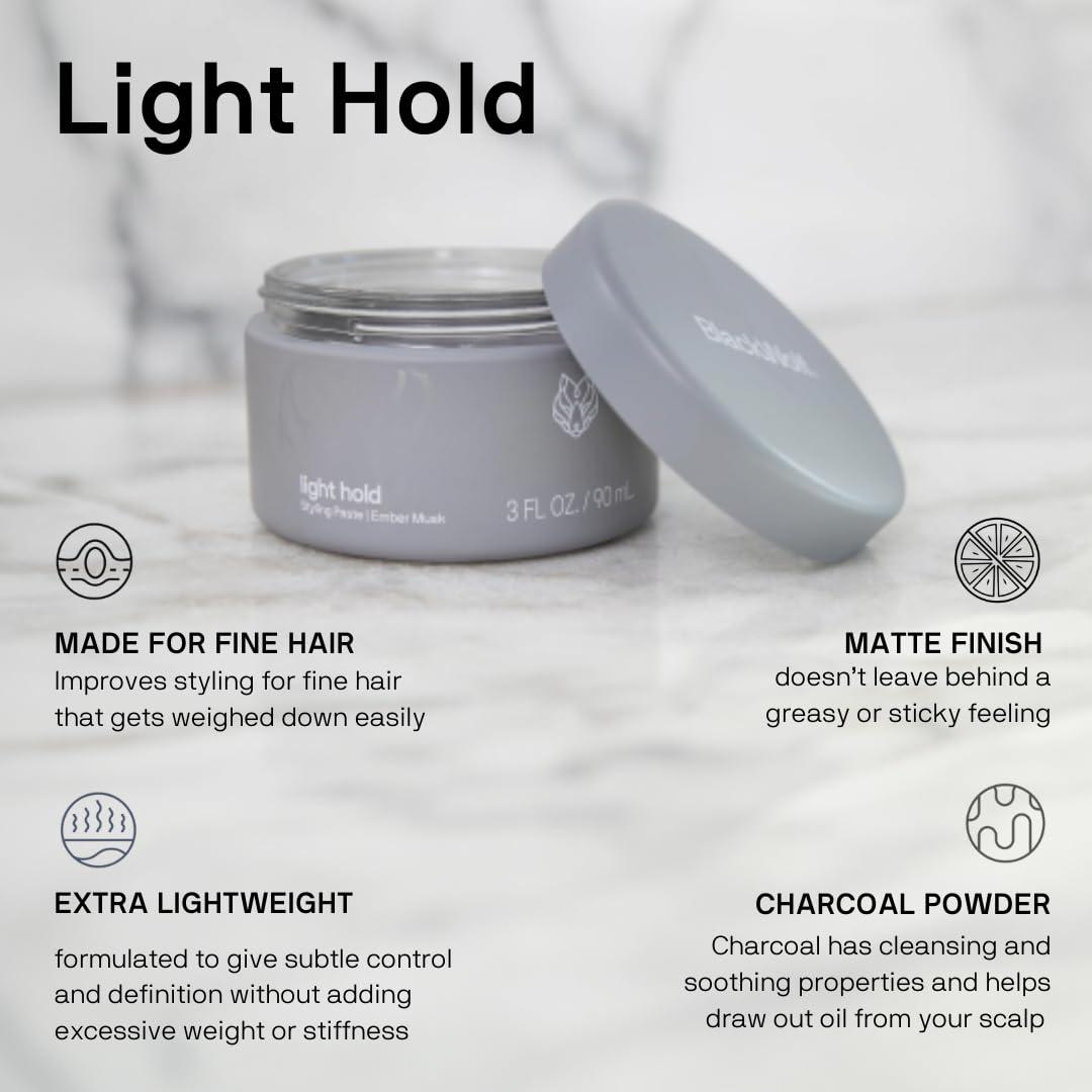 image:imageBlack Wolf Hair Styling Paste for Men Light Hold  Water Based Hair Styling Product for All Hair Styles amp Types  Barber Grade NonGreasy amp Long Lasting Wax  Add Texture amp Volume 3 ozLight Hold
