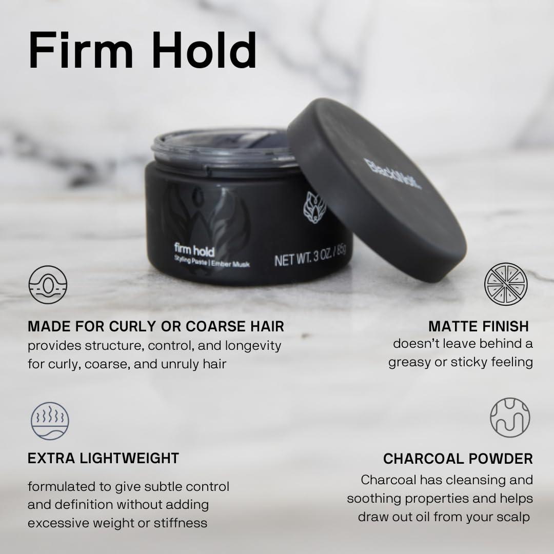 image:imageBlack Wolf Hair Styling Paste for Men Light Hold  Water Based Hair Styling Product for All Hair Styles amp Types  Barber Grade NonGreasy amp Long Lasting Wax  Add Texture amp Volume 3 ozFirm Hold