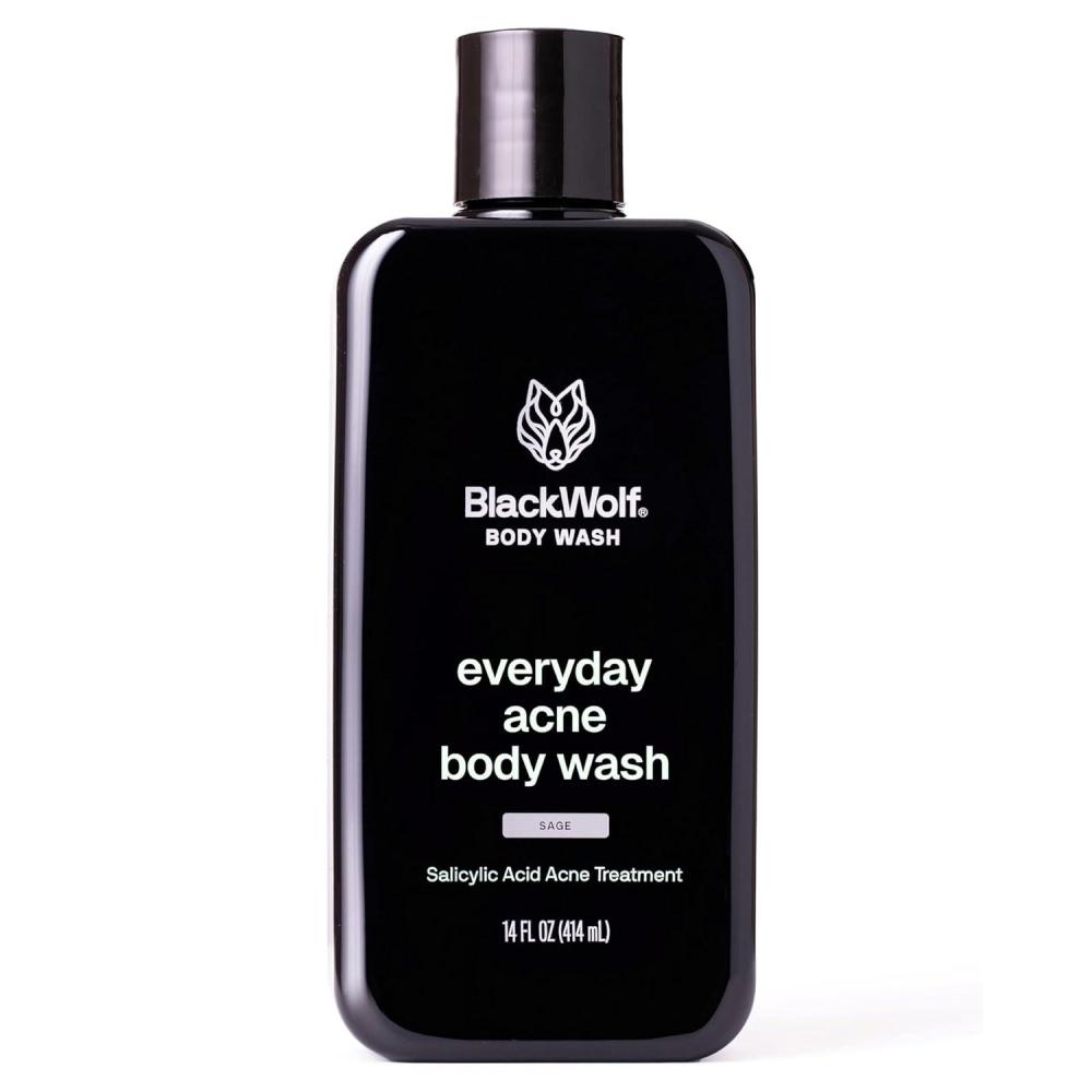 image:imageBlack Wolf Salicylic Acid Body Wash for Men  14 Fl Oz Mens Body Acne Wash  Charcoal Helps Reduce Acne Breakouts amp Cleanse Your Skin  Full Coverage amp Deep Clean Treatment  Mens BodywashAcne Fighting